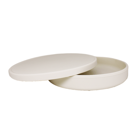 Baby/Toddler Silicone Plate with/without Lid - Milky White