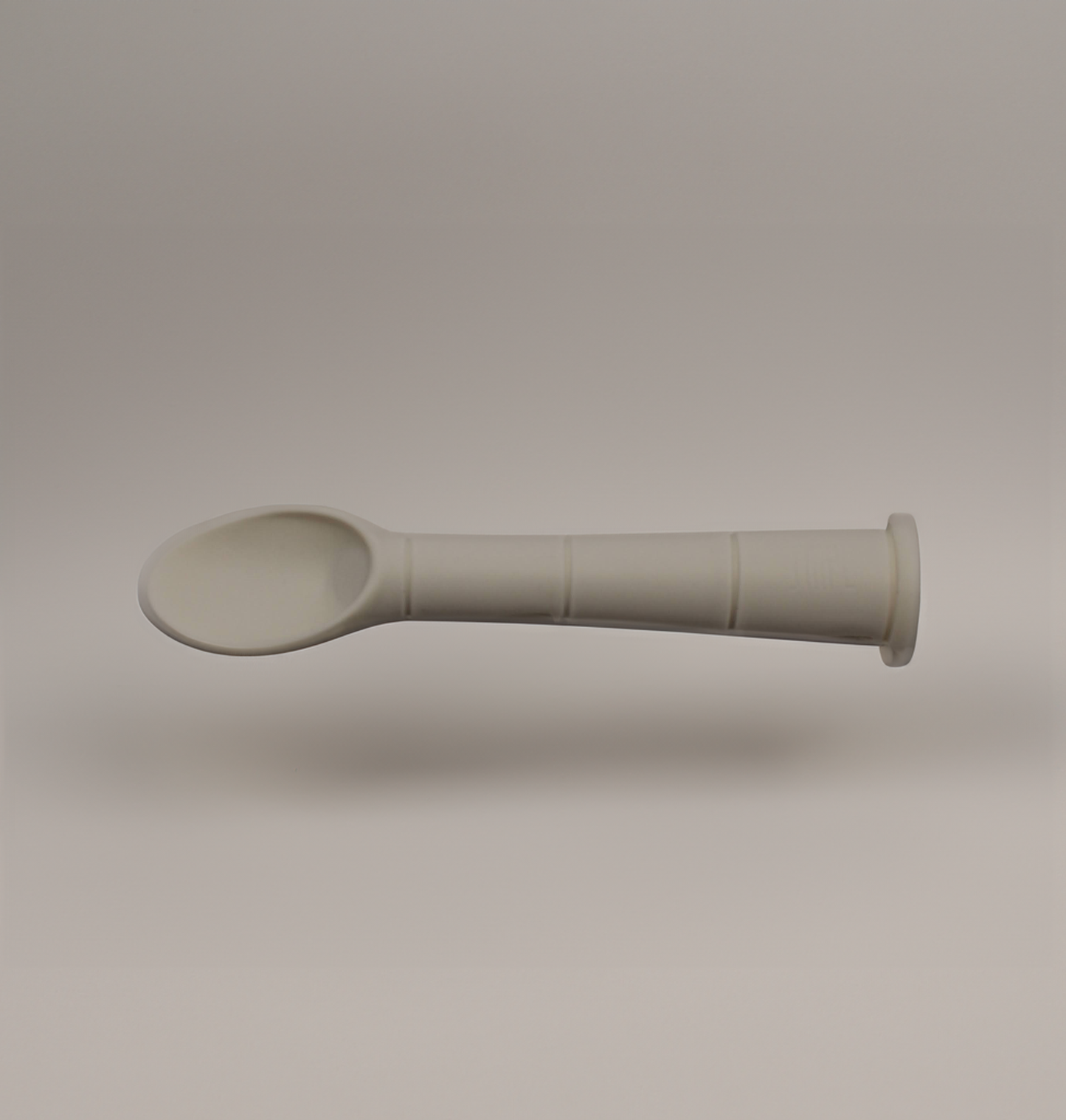 Silicone Soft Tip Feeding Spoon  - Milky White